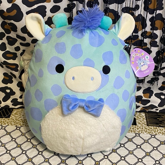 SQUISHMALLOWS JAZWARES VITTO THE GIRAFFE PLUSH PILLOW TOY - Picture 7 of 7
